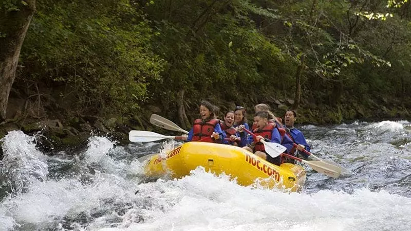 group white water rafting