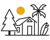 house with trees outside